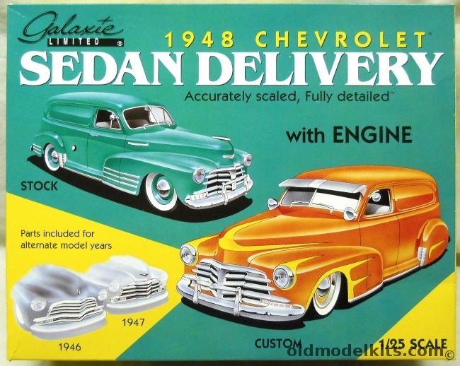 Galaxie Limited 1/25 1948 Chevrolet Sedan Delivery - 1946 / 1947 - Stock Or Custom, 98021 plastic model kit